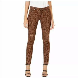 KUT FROM THE KLOTH Donna Ankle Jean Leopard Print
